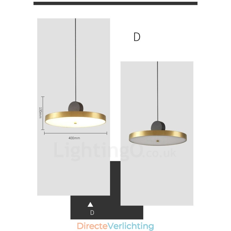 4 Stijlen Goud Zwart Postmoderne Hanglamp