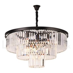 Postmoderne luxe ronde K9 kristallen hanglamp kroonluchter tentoonstellingshal
