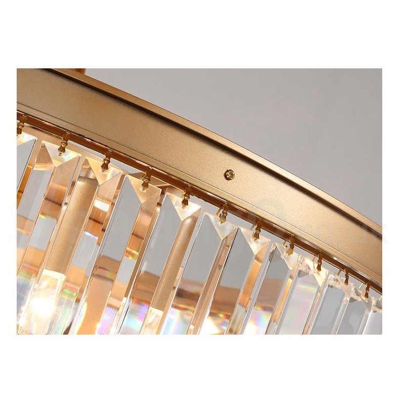 Postmoderne luxe ronde K9 kristallen hanglamp kroonluchter tentoonstellingshal