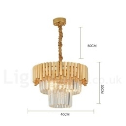 Postmoderne gouden luxe ronde K9 kristallen hanglamp kroonluchter verlichting tentoonstellingshal