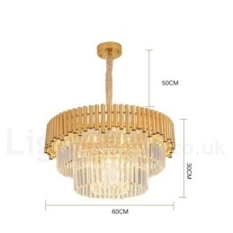 Postmoderne gouden luxe ronde K9 kristallen hanglamp kroonluchter verlichting tentoonstellingshal