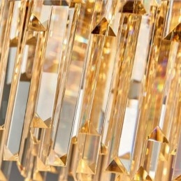 Dit jaar Luxe Postmoderne Gouden Ronde K9 Kristallen Hangende Kroonluchter Tentoonstellingshal