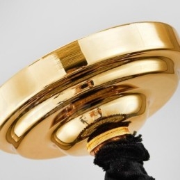 Dit jaar Luxe Postmoderne Gouden Ronde K9 Kristallen Hangende Kroonluchter Tentoonstellingshal