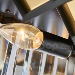 Luxe moderne gouden plus zwarte ronde K9 kristallen hanglamp tentoonstellingshal