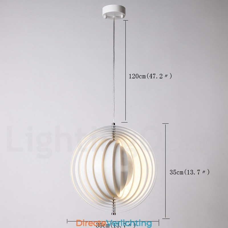 Globe White Rotate Postmoderne DIY Hanglamp