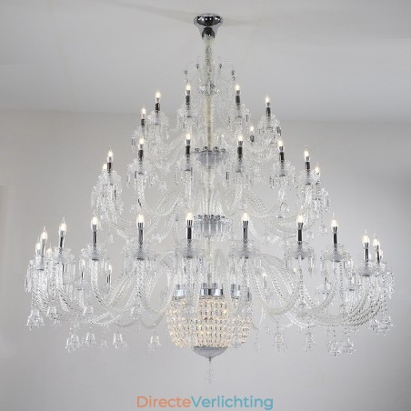 50 Lichts Heldere Elegante Luxe Kristallen Kaars Kroonluchter Tentoonstellingshal 50 Lichts Heldere Elegante Luxe Kristallen Kaars Kroonluchter Tentoonstellingshal