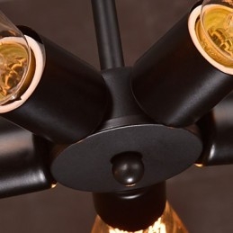 Hanglamp 3 lampen landelijke stijl smeedijzer