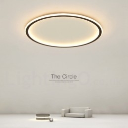 Ultradunne dimbare moderne eigentijdse Scandinavische stijl plafondlampen met afstandsbediening, kunnen ook als wandlamp worden gebruikt