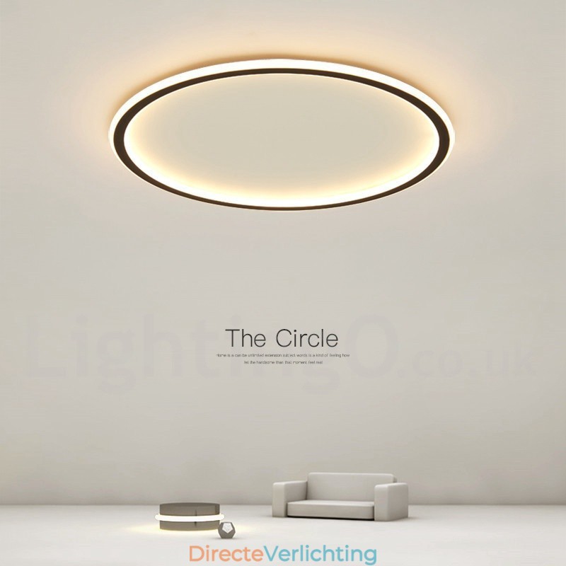 Ultradunne dimbare moderne eigentijdse Scandinavische stijl plafondlampen met afstandsbediening, kunnen ook als wandlamp worden gebruikt