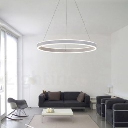 1 Ring Twee Strips Art Deco Hanglamp 60cm Hanglamp