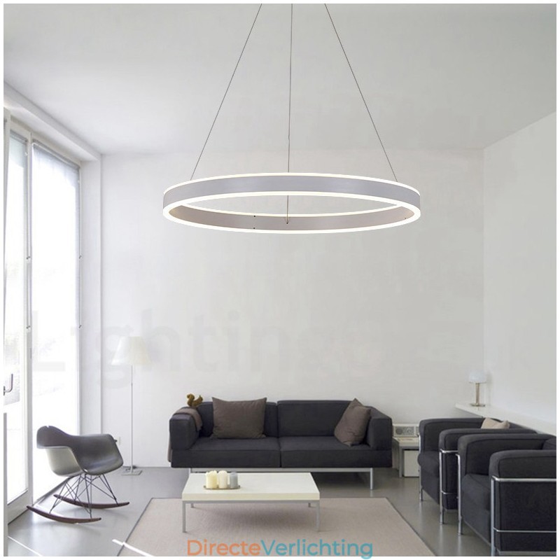 1 Ring Twee Strips Art Deco Hanglamp 60cm Hanglamp