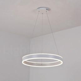 1 Ring Twee Strips Art Deco Hanglamp 60cm Hanglamp