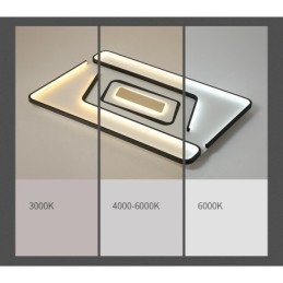 Rechthoekige moderne eigentijdse plafondlamp