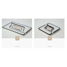 Rechthoekige moderne eigentijdse plafondlamp