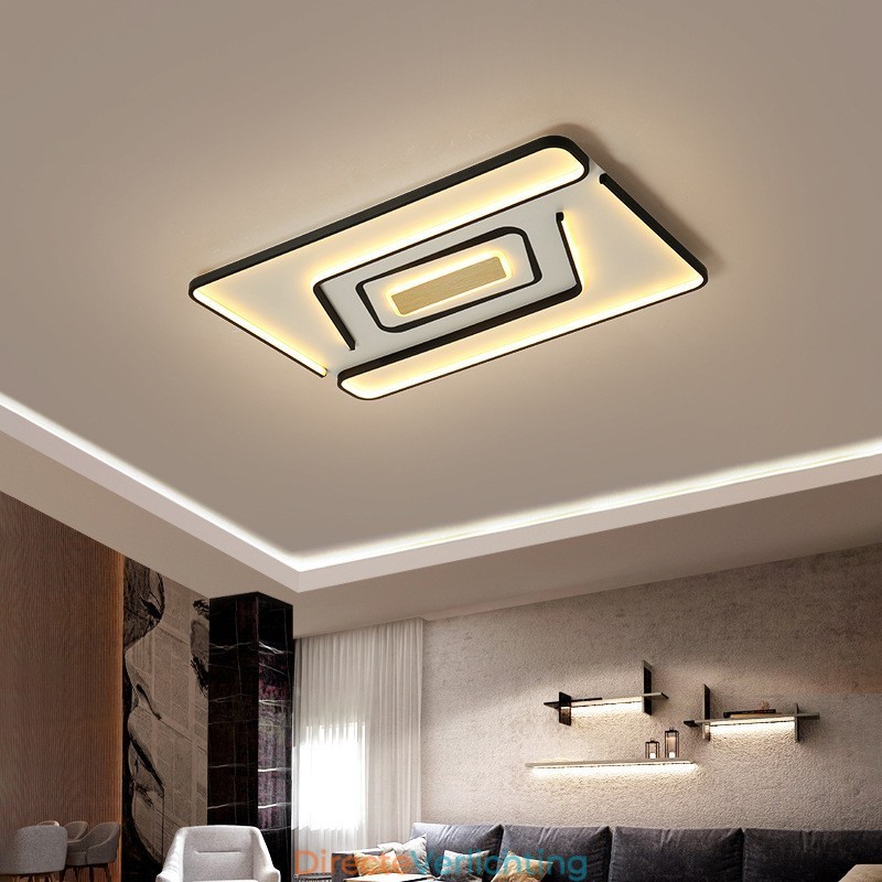 Rechthoekige moderne eigentijdse plafondlamp
