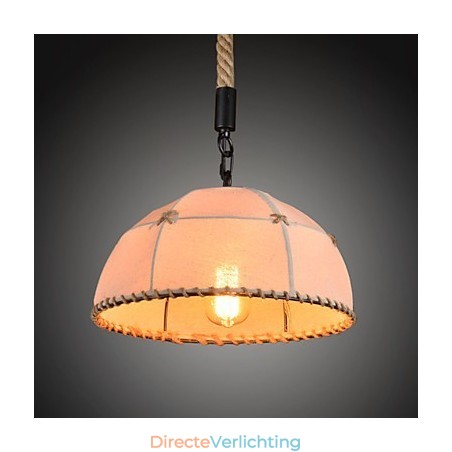 Retro handgemaakte henneptouw countryard kroonluchterlamp in industriële landelijke stijl Retro handgemaakte henneptouw countryard kroonluchterlamp in industriële landelijke stijl