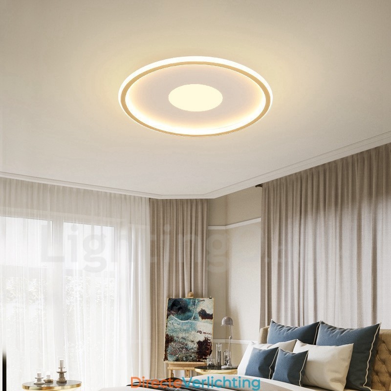 Ultradunne dimbare moderne eigentijdse Scandinavische stijl plafondlampen met afstandsbediening, kunnen ook als wandlamp worden gebruikt