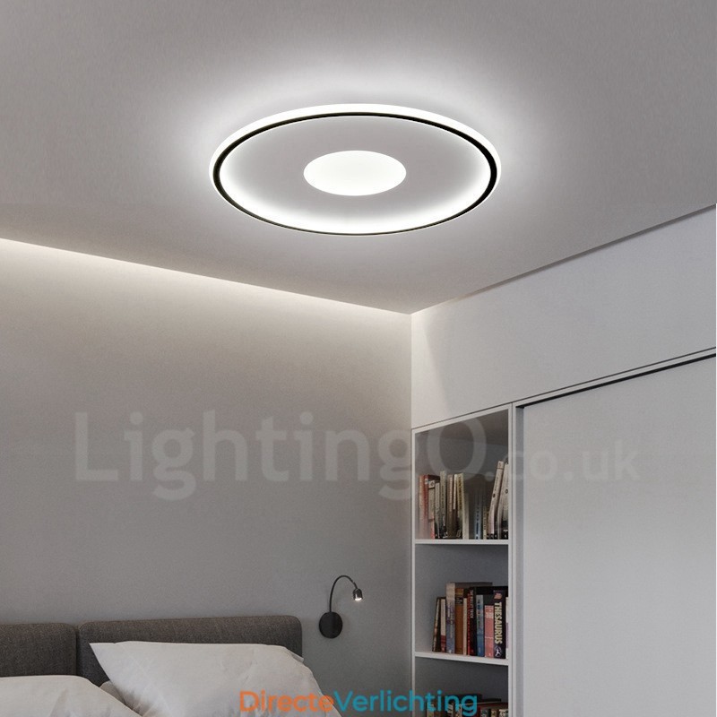 Ultradunne dimbare moderne eigentijdse Scandinavische stijl plafondlampen met afstandsbediening, kunnen ook als wandlamp worden gebruikt