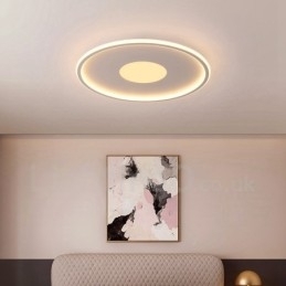 Ultradunne dimbare moderne eigentijdse Scandinavische stijl plafondlampen met afstandsbediening, kunnen ook als wandlamp worden gebruikt