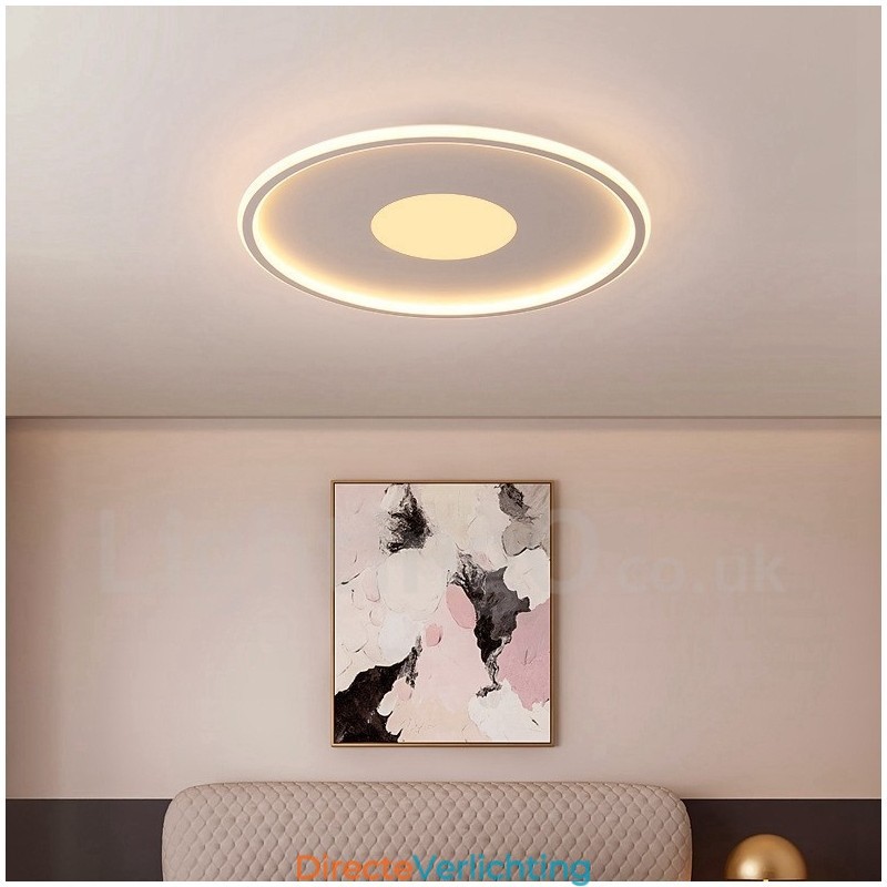 Ultradunne dimbare moderne eigentijdse Scandinavische stijl plafondlampen met afstandsbediening, kunnen ook als wandlamp worden gebruikt