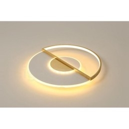 Goudkleurige ultradunne moderne eigentijdse Scandinavische stijl plafondlampen met afstandsbediening, kunnen ook als wandlamp worden gebruikt