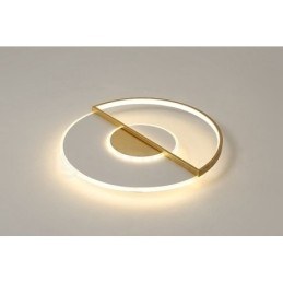 Goudkleurige ultradunne moderne eigentijdse Scandinavische stijl plafondlampen met afstandsbediening, kunnen ook als wandlamp worden gebruikt