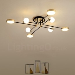 Goudzwart plafond moderne metalen kroonluchter