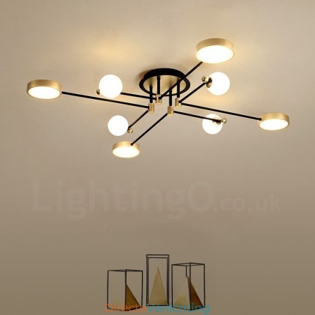 Goudzwart plafond moderne metalen kroonluchter Goudzwart plafond moderne metalen kroonluchter