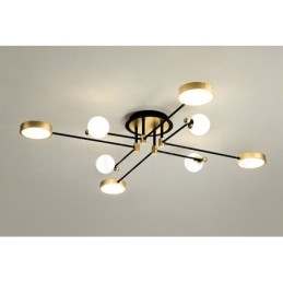 Goudzwart plafond moderne metalen kroonluchter