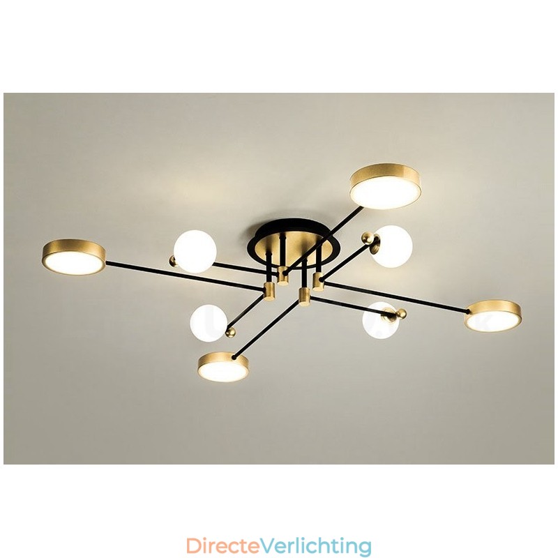 Goudzwart plafond moderne metalen kroonluchter