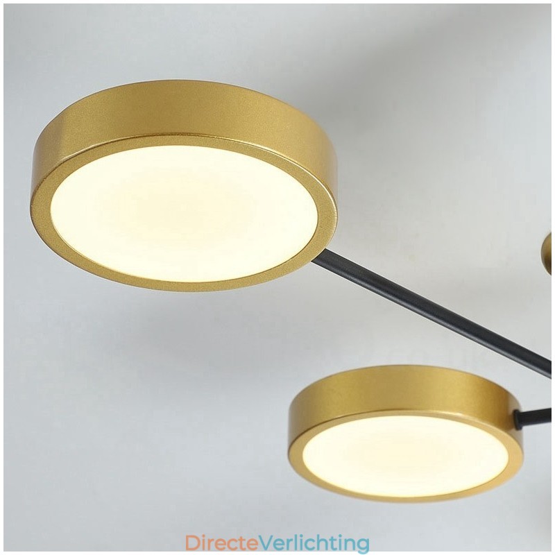 Goudzwart plafond moderne metalen kroonluchter