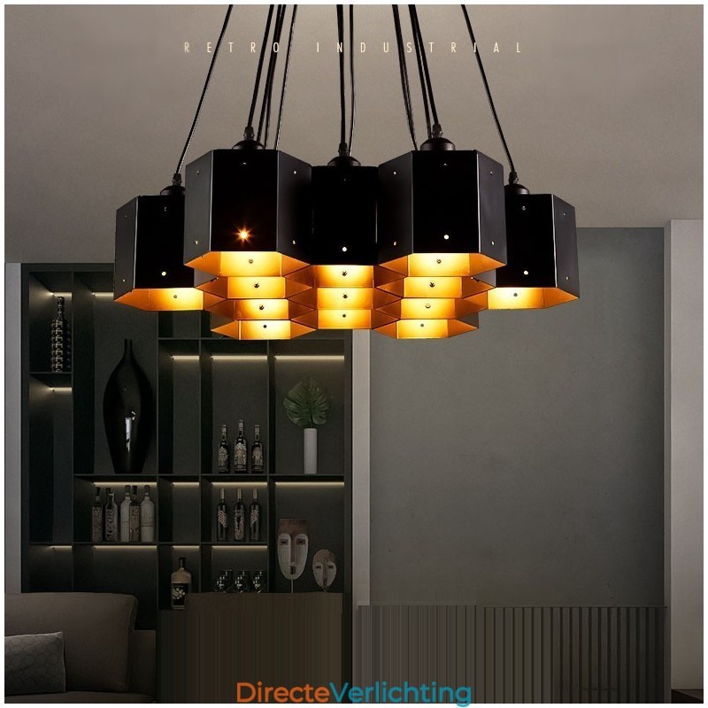 Loft Industriële Stijl Hangende Kroonluchter Licht