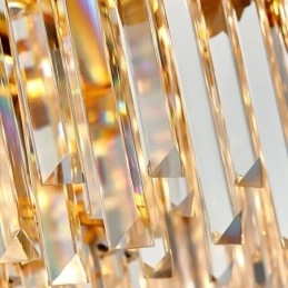 Twee lagen luxe postmoderne zwarte en gouden ronde K9-kristallen hangkroonluchter