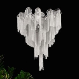 Kwastjes kroonluchter design plafondlamp zilver goud kleur