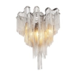 Kwastjes kroonluchter design plafondlamp zilver goud kleur