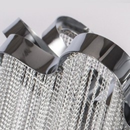 Kwastjes kroonluchter design plafondlamp zilver goud kleur