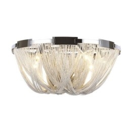 Kwastjes kroonluchter design plafondlamp zilver goud kleur