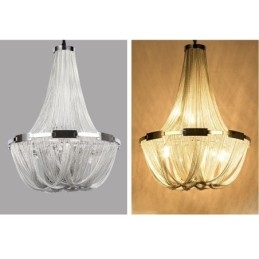 Kwastjes kroonluchter design hanglamp zilver goud kleur