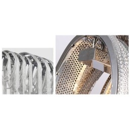 Kwastjes kroonluchter design hanglamp zilver goud kleur