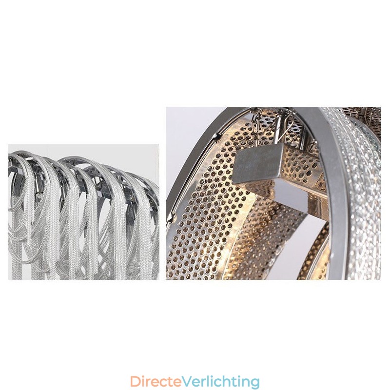 Kwastjes kroonluchter design hanglamp zilver goud kleur