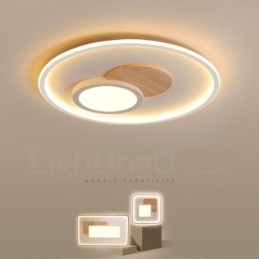 Dimbare moderne, eigentijdse, Scandinavische stijl plafondlampen met afstandsbediening, kunnen ook als wandlamp worden gebruikt