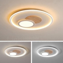 Dimbare moderne, eigentijdse, Scandinavische stijl plafondlampen met afstandsbediening, kunnen ook als wandlamp worden gebruikt