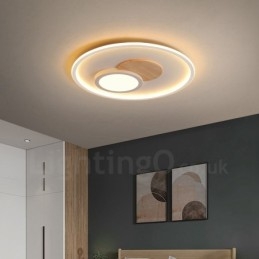 Dimbare moderne, eigentijdse, Scandinavische stijl plafondlampen met afstandsbediening, kunnen ook als wandlamp worden gebruikt