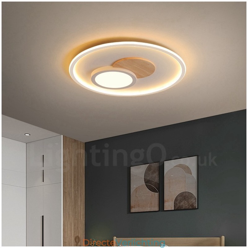 Dimbare moderne, eigentijdse, Scandinavische stijl plafondlampen met afstandsbediening, kunnen ook als wandlamp worden gebruikt