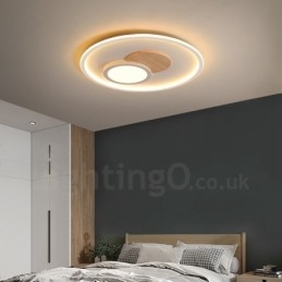 Dimbare moderne, eigentijdse, Scandinavische stijl plafondlampen met afstandsbediening, kunnen ook als wandlamp worden gebruikt