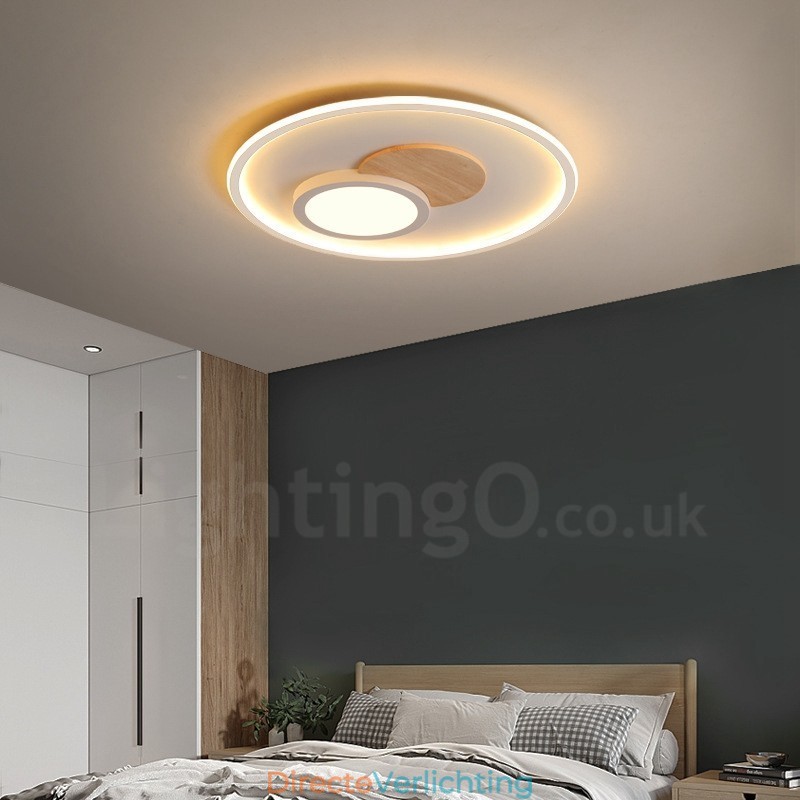 Dimbare moderne, eigentijdse, Scandinavische stijl plafondlampen met afstandsbediening, kunnen ook als wandlamp worden gebruikt