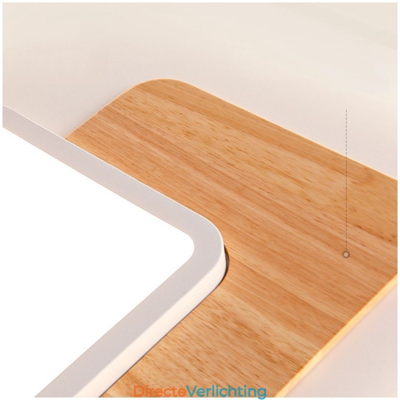 Dimbare moderne eigentijdse Scandinavische stijl vierkante plafondlampen met afstandsbediening, kunnen ook als wandlamp worden gebruikt