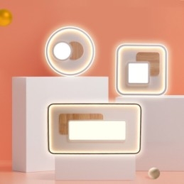 Dimbare moderne, eigentijdse, rechthoekige plafondlampen in Scandinavische stijl met afstandsbediening, kunnen ook als wandlamp worden gebruikt