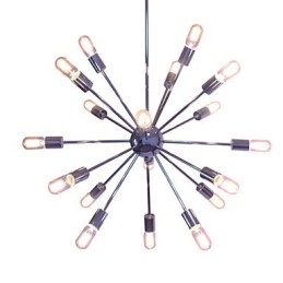 Kroonluchter Modern Globe Living Hanglamp Eetkamer Winkel Winkel Nacht Metaal Chroom