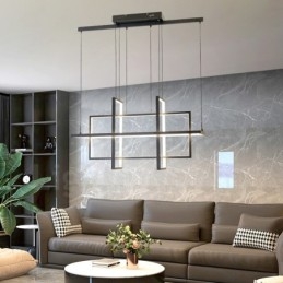 Dimbare hanglamp modern design vier rechthoeken
